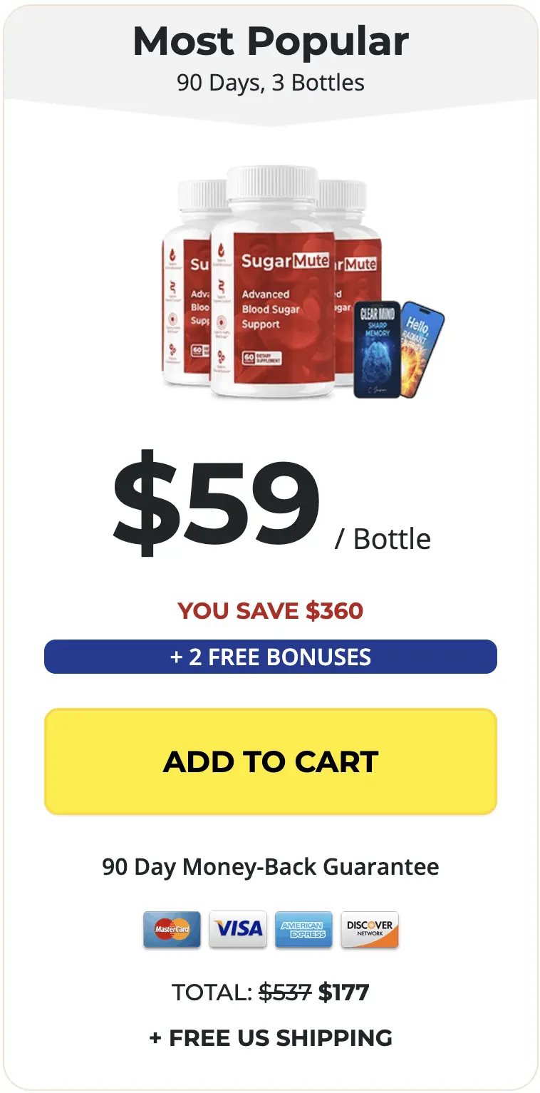 SugarMute  3 bottles